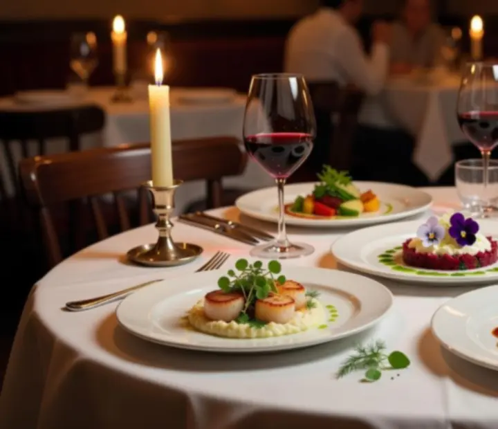 Szezonális degusztációs Chef’s Tasting Menu elegáns tálalása a Cityadvisorhubban.